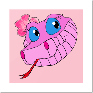 Pink Kaa Head 2024 Posters and Art